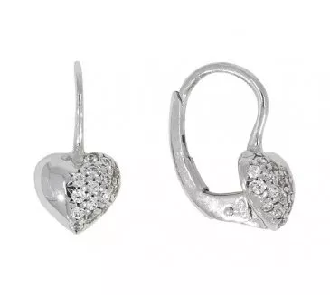 Náušnice z bieleho zlata 2138