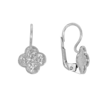 Náušnice z bieleho zlata 3804