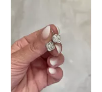 Náušnice z bieleho zlata 3804