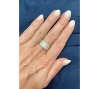 Prsteň z bieleho zlata 212