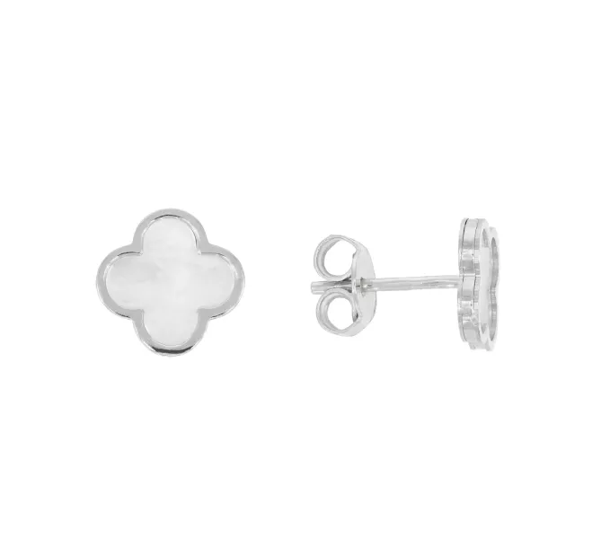 Náušnice z bieleho zlata 3805