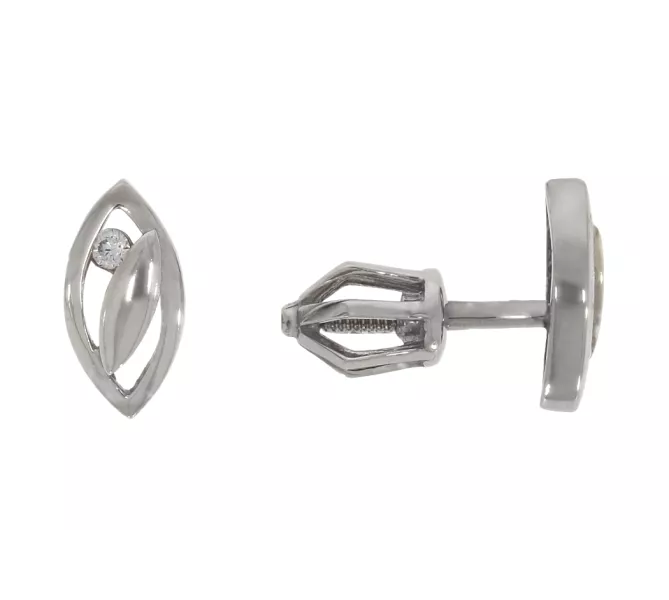 Náušnice z bieleho zlata 3054