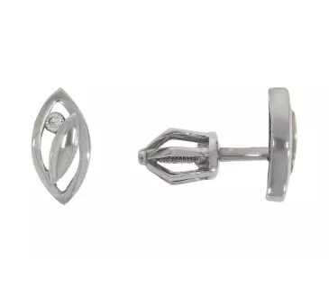 Náušnice z bieleho zlata 3054