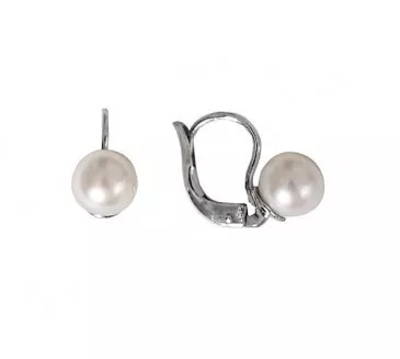 Náušnice z bieleho zlata 652