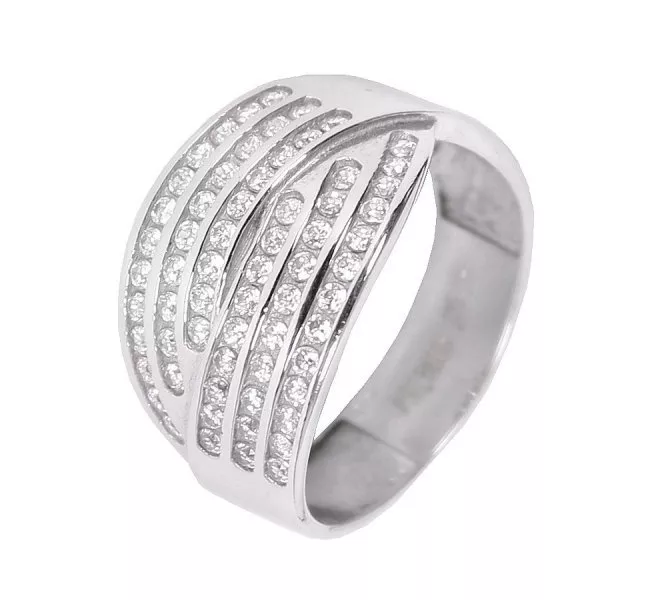Prsteň z bieleho zlata 1383