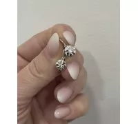 Detské náušnice z bieleho zlata 3186