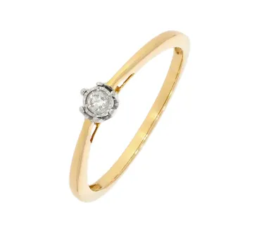 Diamantový zlatý prsteň 111