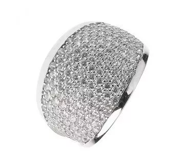 Prsteň z bieleho zlata 330