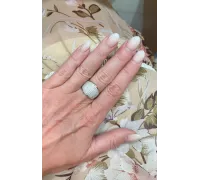 Prsteň z bieleho zlata 330