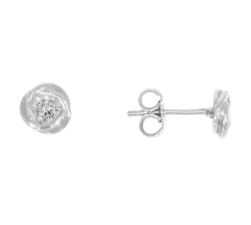 Náušnice z bieleho zlata 3064