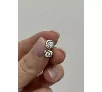 Náušnice z bieleho zlata 3064