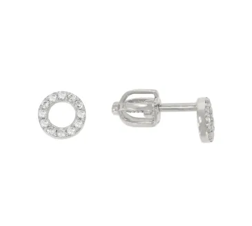 Náušnice z bieleho zlata 4065