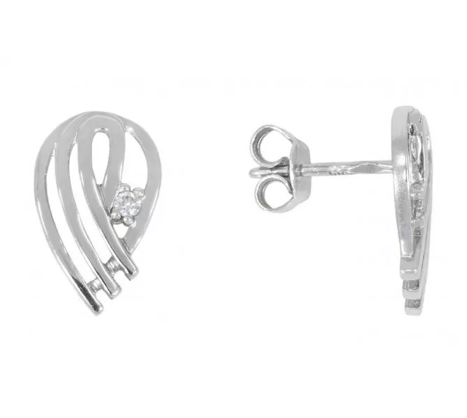 Náušnice z bieleho zlata 2535