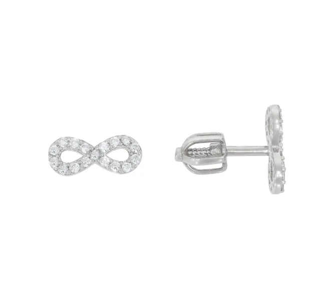 Náušnice z bieleho zlata 4140