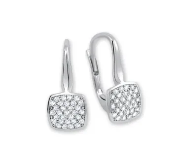 Náušnice z bieleho zlata 4082