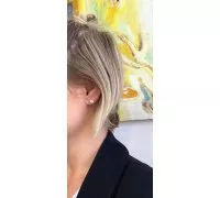 Náušnice z bieleho zlata 1642