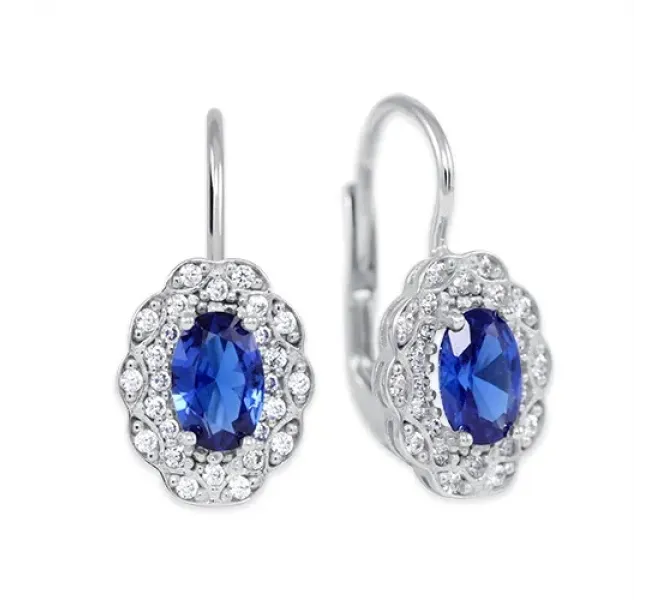 Náušnice z bieleho zlata 4098