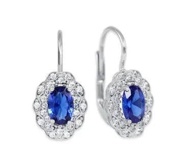 Náušnice z bieleho zlata 4098