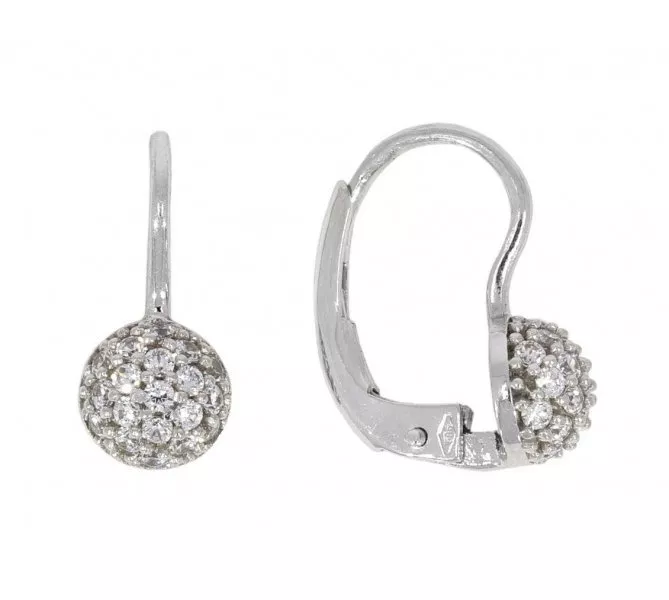 Náušnice z bieleho zlata 187