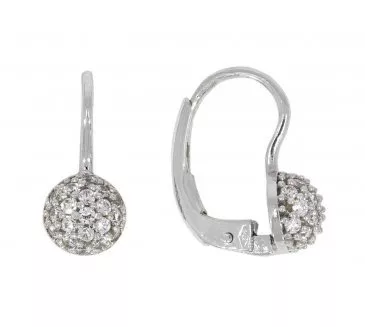 Náušnice z bieleho zlata 187
