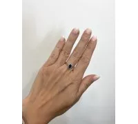 Prsteň z bieleho zlata 2458