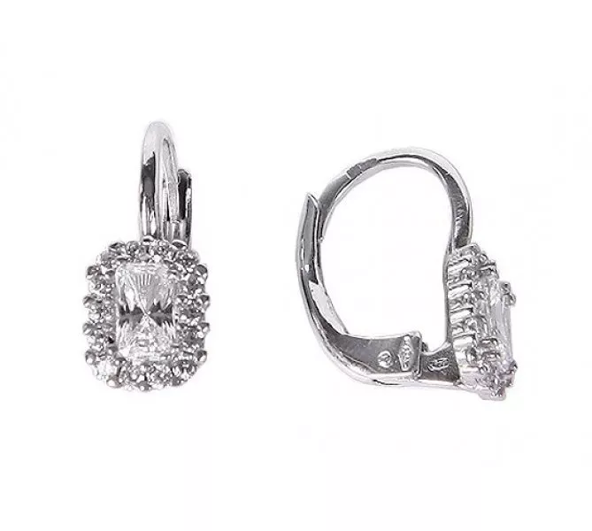 Náušnice z bieleho zlata 452