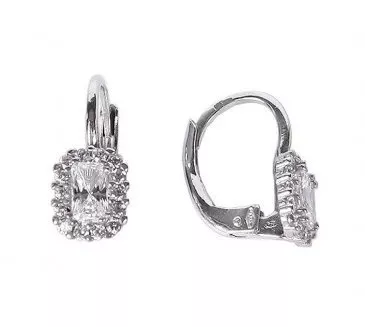 Náušnice z bieleho zlata 452