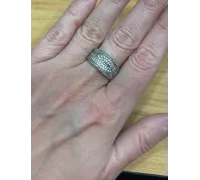 Prsteň z bieleho zlata 224