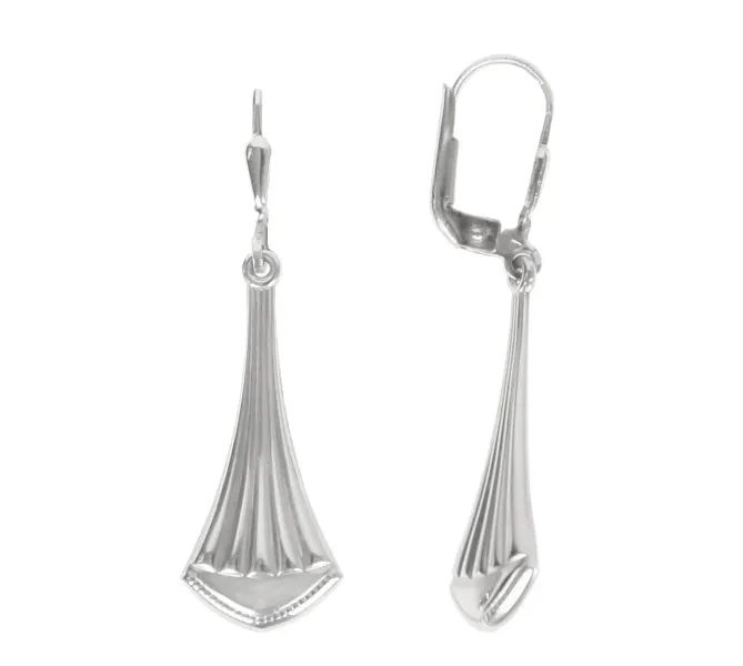 Náušnice z bieleho zlata 802