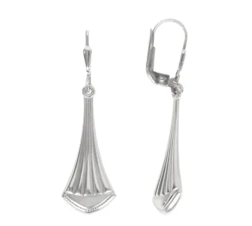 Náušnice z bieleho zlata 802