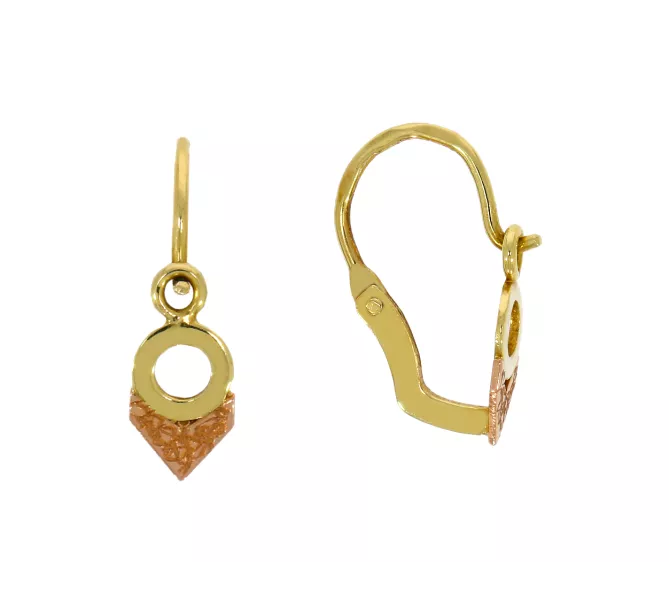 Detské náušnice z bieleho zlata 3140