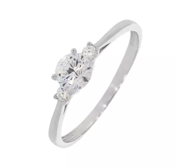 Prsteň z bieleho zlata 2583