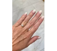 Prsteň z bieleho zlata 2583