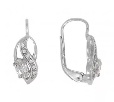 Náušnice z bieleho zlata 2229