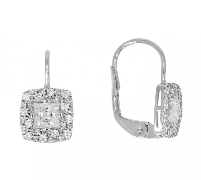 Náušnice z bieleho zlata 2382