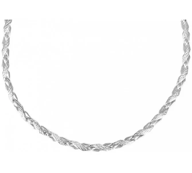 Náhrdelník z bieleho zlata 162