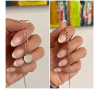 Retiazka z bieleho zlata 1013