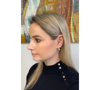 Náušnice z bieleho zlata 649