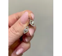 Náušnice z bieleho zlata 649