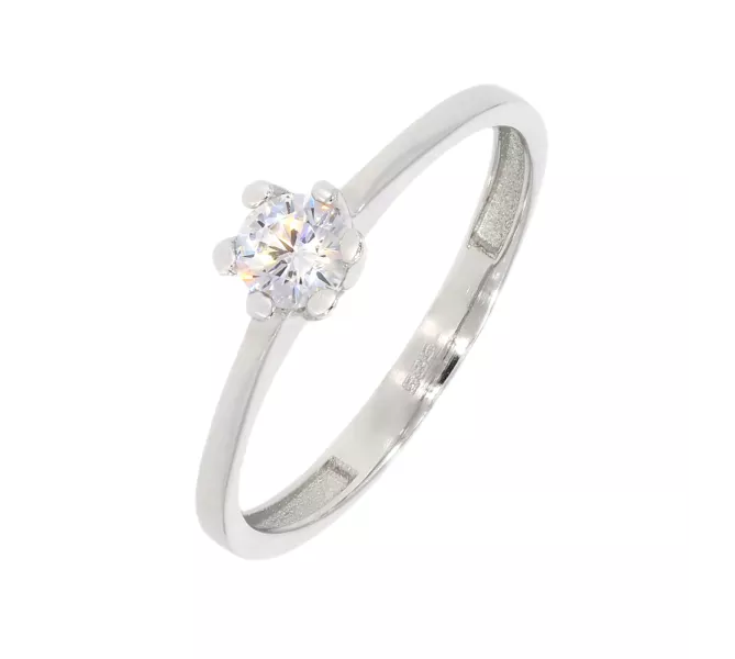 Prsteň z bieleho zlata 2440