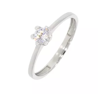 Prsteň z bieleho zlata 2440