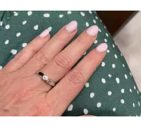 Prsteň z bieleho zlata 2442