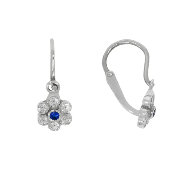 Detské náušnice z bieleho zlata 3958