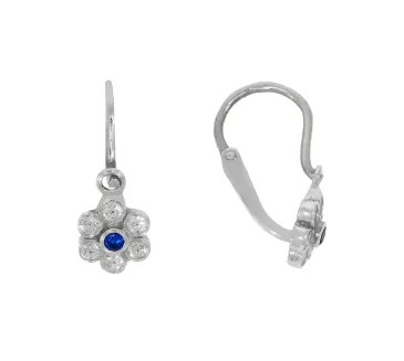 Detské náušnice z bieleho zlata 3958