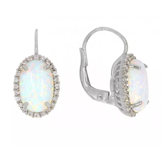 Náušnice z bieleho zlata 2757