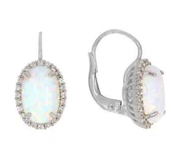 Náušnice z bieleho zlata 2757