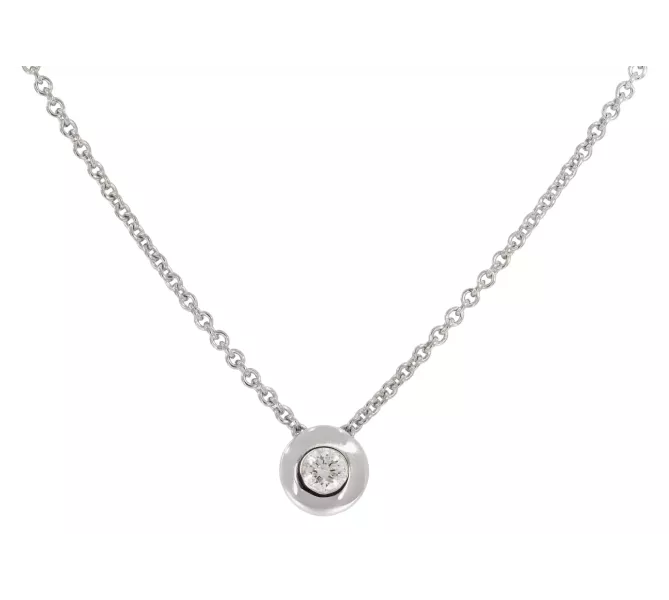 Diamantová retiazka z bieleho zlata 002