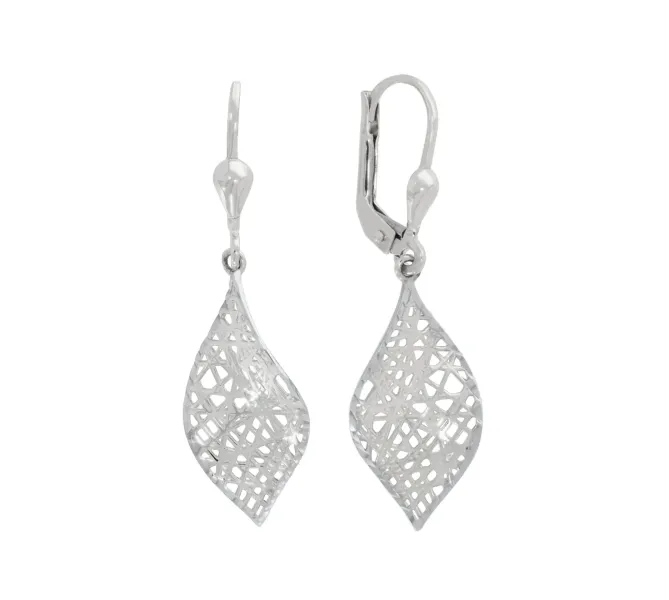 Náušnice z bieleho zlata 4190