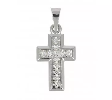 Prívesok z bieleho zlata 812