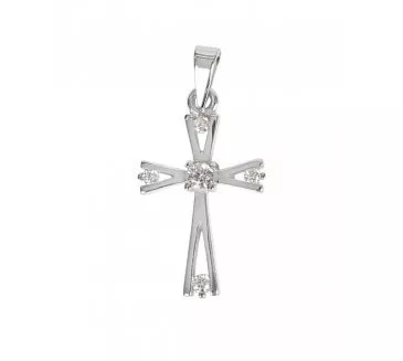 Prívesok z bieleho zlata 521